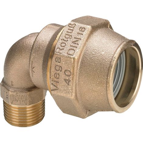 Viega Maxiplex-Codo de transición 90 grados, d 25mm, R 1/2 Bronce rojo Modelo 9021, 277291