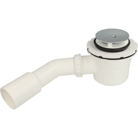 Ecoulement douche pour diamètre 52 mm 821/50 plastique - chromé avec coude