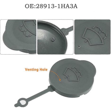 Lave-glace liquide de rechange pour verre gris, 1 pièce, 12,5 x 6 x 0,8 cm, référence 28913-1HA 3A, housse de bateau haute qualité 100 % (1/4)