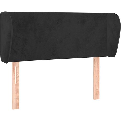 Maison Exclusive - Cabecero de terciopelo negro 93x23x78/88 cm (1/5)