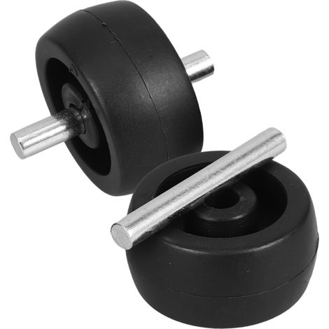 Lot de 2 roues pour pied de parasol - Accessoires pour pieds de parasol remplis - Facile à déplacer - Compatible avec différents modèles de parasols pour jardin et plage (1/5)