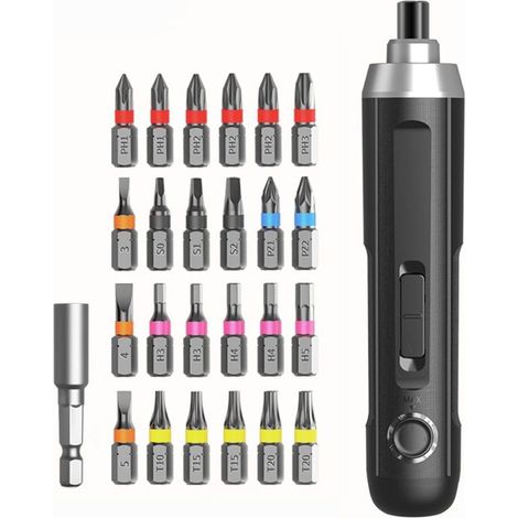 Mini tournevis électrique 3,6 V, batterie lithium-ion, sans balais, kit C (1/5)