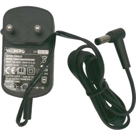 Chargeur d'alimentation 26V pour Aspirateur laveur FLOORWASHER FL3 / FL4 / FL5 / FL5.2 v2 VALBERG - PV58972420