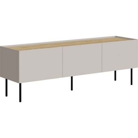 Meuble TV Melbela 106, Cachemire + Chêne, Le nombre de portes: 0, Nombre de tiroirs: 0, 150x52x40cm (1/5)