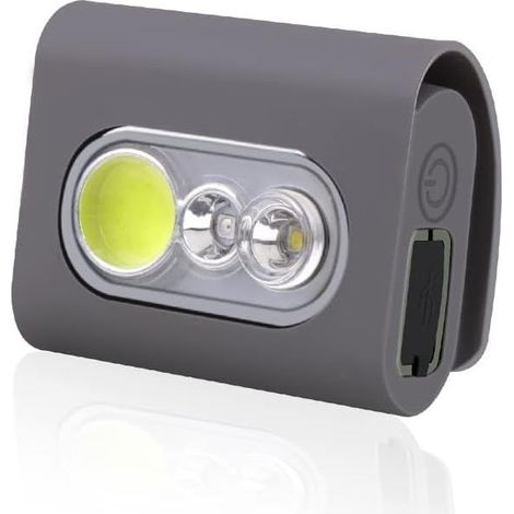 Lampe de course à clipser, lampe de course LED de sécurité de 2000 lumens, avec clip magnétique puissant, lampe de nuit rechargeable par USB, convient aux coureurs, joggeurs, promeneurs de chiens (1/5)