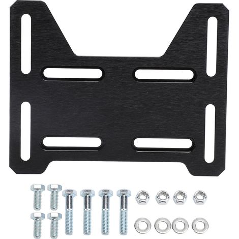 Motorhalterungsadapter-Trägerplatte, Motormontageplatte, Aluminium-Montageplattenadapter-Trägerplatte mit Montagezubehör