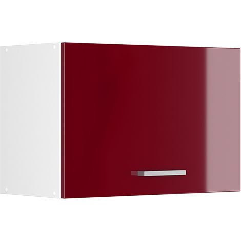 Pensile da cucina R-Line, Rosso bordeaux lucido, 60 cm Piatto, Vicco