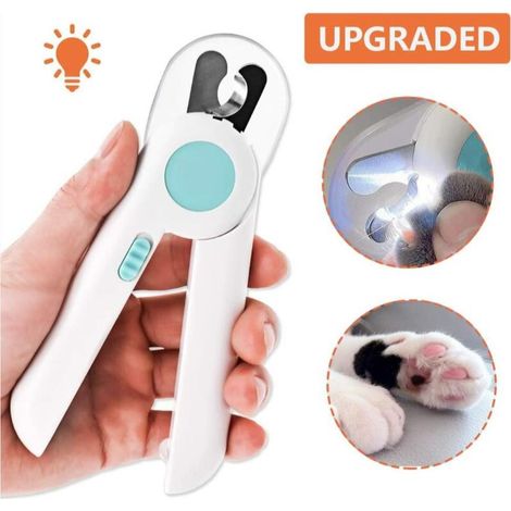 Coupe Ongle Chien, Coupe Ongle Chat, Professionnel Coupe Griffes pour Animaux, avec des Lumières LED et Dispositif De Protection Contre Les Éclaboussures, pour Les Animaux De Petite et Moyenne (1/4)