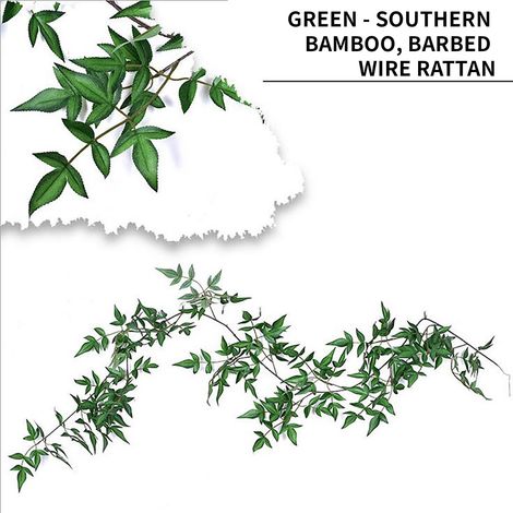 Lierre Artificiel - Guirlande De Lierre En Tissu Et Plastique Souple - Pour Décoration Murale Intérieure Extérieure Événements - Longueur 1,7 M 14 Tiges ×1 (1/4)
