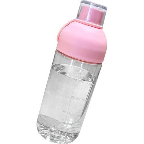 Gobelet isotherme en polycarbonate résistant aux hautes températures, portable et gradué, avec filtre rose, idéal pour la maison et les activités de plein air. (1/5)