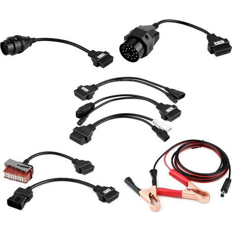Câble OBD2, 8Pcs OBD2 OBDII Câbles Connecteurs pour outils de diagnostic de voiture TCS CDP DS150E (1/4)