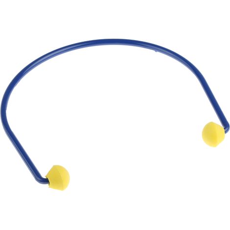 Bouchons d'oreilles pour arceau jetables 3M E.A.R 24dB Bleu, Jaune x paires ( Prix pour 1 )