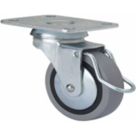 FPLUS rueda pvc con placa 30 mm. con freno 17286 , Rueda de pvc con freno
Diametro rueda 30 mm.
Peso maximo. 25 KG.
Altura total 46 mm.
Placa giratoria