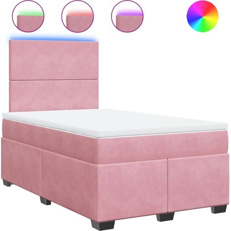 Maison Exclusive - Boxspringbett mit Matratze Rosa 120x200 cm Sam