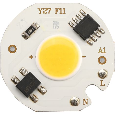 10 Stück AC220V 5W Hochleistungs-COB-Scheinwerferlampen mit integrierter Chip-Lichtquelle (warmweiß) (1/5)