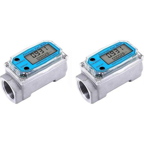 débitmètres numériques à turbine pour carburant diesel, jauge de débit à engrenage ovale BSPT/NPT 1 pouce 200 L/min (1/5)