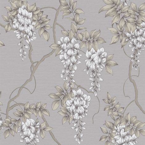 Superfresco Easy Glyzinienbaum Lila Vliestapete 10mx52cm