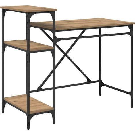 Bureau Chêne artisanal 105 x 50 x 90 cm Bois d'ingénierie CFW947916 (1/5)