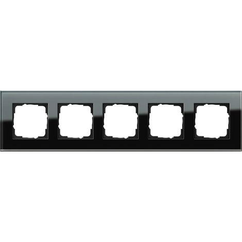 Gira Marco embellecedor 5f Gira Esprit G Negro [021505], 0215 05