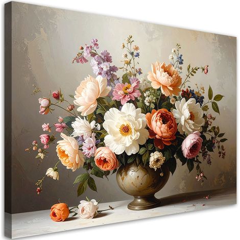 Cuadro sobre Lienzo, Ramo de flores vintage, 45x30 (1/5)