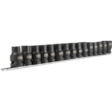 Assortiment de 15 douilles STIER six pans 1/2 pouce (1/2)