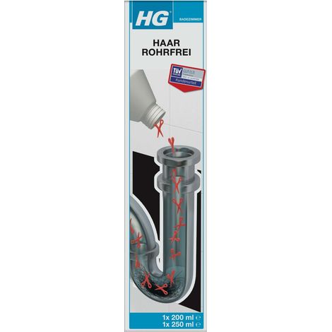 HG Haar Rohrfrei 2-Komponenten 450 ml Abflussreiniger Dusche Badewanne