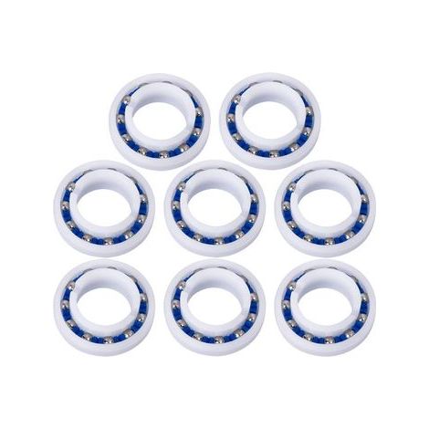 Set di 8 cuscinetti a sfera adattabili per le ruote del robot pulitore per piscine Polaris 280 180 C60 C-60 (1/5)