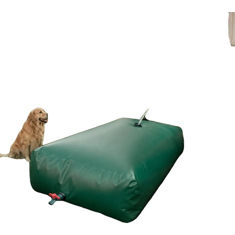 Réservoir d'eau pliable en PVC, capacité de 3000 litres, dimensions 3m x 2m x 0,5m, conception robuste, joint étanche, adapté à l'irrigation (1/5)