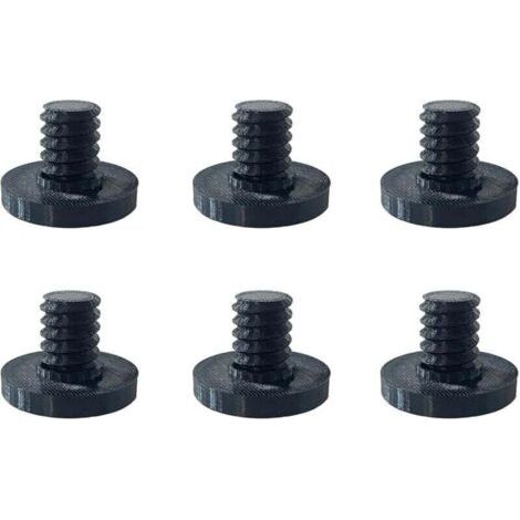 QORVA-Lot de 6 boulons de rechange pour abri de jardin, accessoires pour auvent