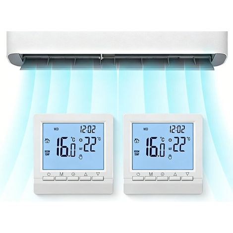 2Régulateur de Température Numérique Programmables -Thermostat pour Chauffage au Sol et Chaudière Murale (Plage 5-90°C) (1/5)