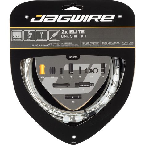 Kit Câble Et Gaine Articulée Dérailleur Double Plateau - Précision De Passage - Jagwire