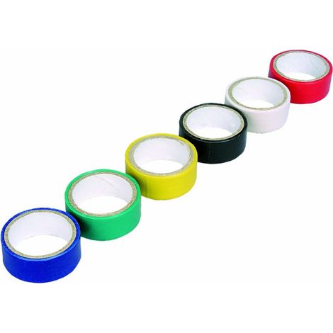 Scley Lot de 6 rubans isolants électriques en PVC 19 mm x 3 m – Isolation et réparation de câbles