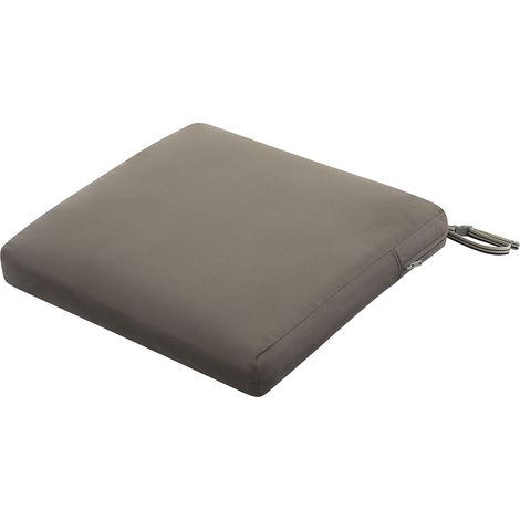 Coussin imperméable pour Chaise de terrasse, 48 x 48 x 7 cm, Taupe foncé (1/5)
