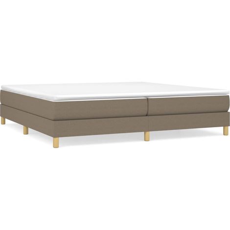 Maison Exclusive - Boxspringbettgestell Taupe 200x200 cm Stoff