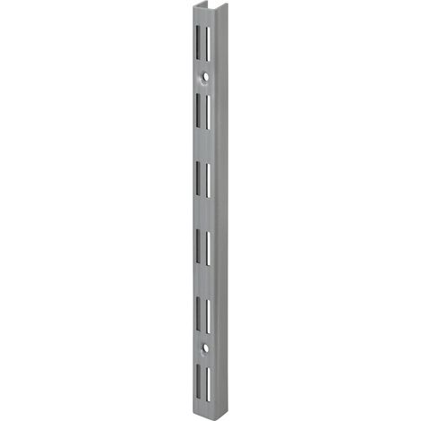 TrendLine Wandschiene 2-reihig grau 50 x 2,5 cm Regalträger (1/2)