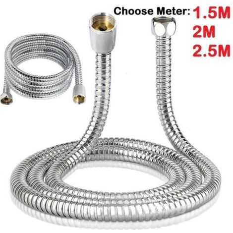 Tuyau Flexible - Acier Inoxydable - Pour Douche - 2 M (1/4)