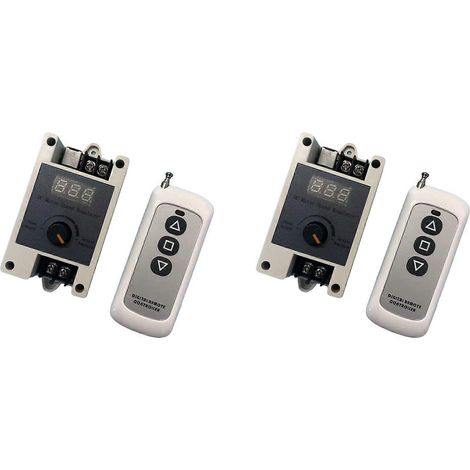 Lot de 2 sans fil télécommande DC moteur Vitesse Regulator interrupteur 12V 24V (1/5)