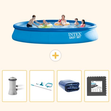 Intex Piscine Easy Set Ronde - 457x84 cm - 5-pièces S217 (1/5)
