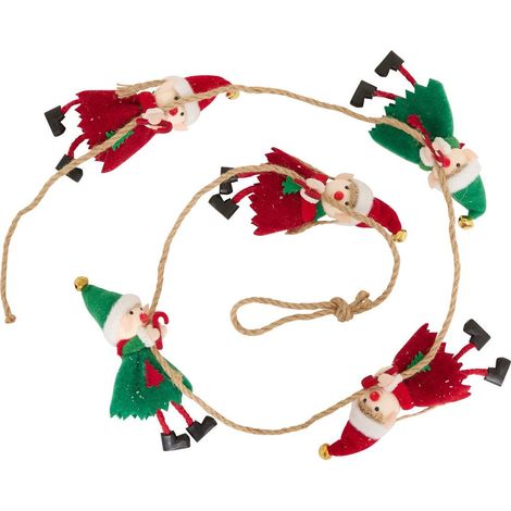 Ghirlanda di 5 elfi rampicanti 1,4 m - Feeric lights & christmas (1/3)