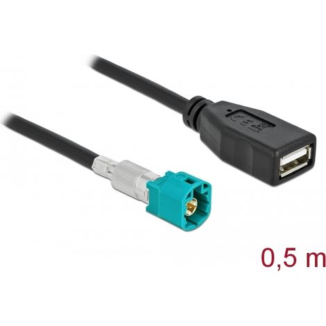 Delock Cable HSD Z macho a USB 2.0 Tipo-A hembra 0,5 m