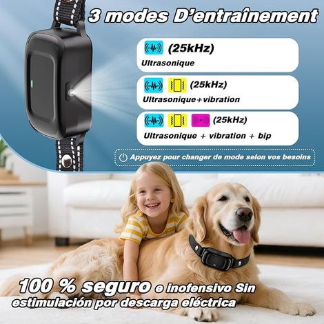 Collier Anti Aboiement Chien,Automatique Collier de Dressage pour Détection (1/4)