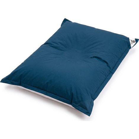 Housse de Pouf Flottant XXL 180x140 Bleu Pétrole - (Housse Seule à Garnir - Spécial Piscine)