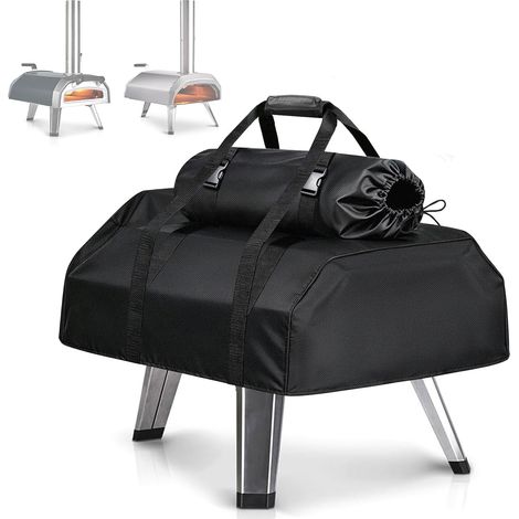 Housse de transport pour four à pizza avec sac de cheminée amovible, housse portable en tissu Oxford 500D pour four à pizza d'extérieur (500D, 95 x 42 x 22 cm) (1/5)