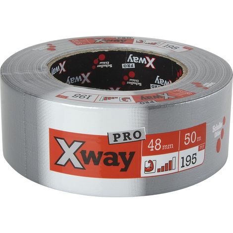 Schuller Eh'klar X-Way PRO Gewebeband, Profi 48mm x 50m silber (1/3)