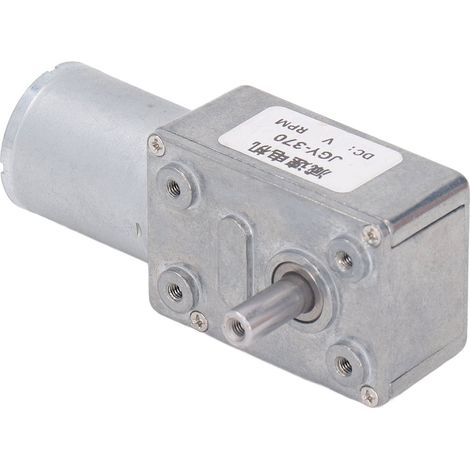 Moteur à engrenages 12 V CC, arbre unique de 12 mm, autobloquant, réversible, réducteur de vitesse à vis sans fin, 4-25 kg·cm, 8 tr/min (1/5)