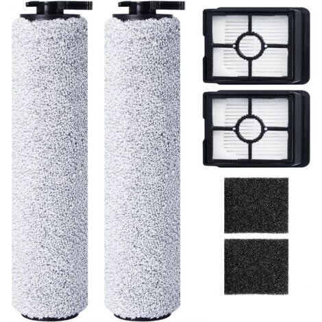 DTEKGAZ - Ersatzbürstenwalze und HEPA-Filter für den kabellosen Stielstaubsauger BISSELL CrossWave HF3 (3649A), 2 Bürstenwalzen + 2 HEPA-Filter + 2 Filterschwämme (1/4)