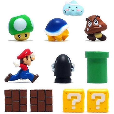 Aimants de réfrigérateur Super Mario, lot de 11, aimants 3D mignons et amusants, parfaits pour décorer et accrocher sur d'autres surfaces métalliques. Idée cadeau. (1/5)