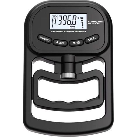 Digitales Handkraftmessgerät – 180 kg – Wiederaufladbar – Elektronisches Dynamometer – Griffkraftmesser – Griffkrafttrainer – Mit LCD-Bildschirm – Für Sport und Zuhause
