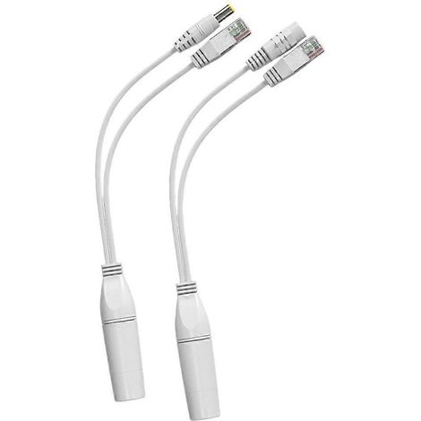 Passiver Ethernet-PoE-Injektor und -Splitter mit RJ45 DC 5,5 x 2,1 mm-Anschlüssen