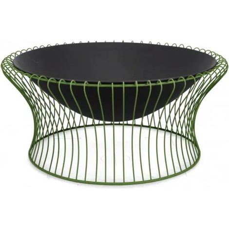 Bizzotto braciere Maylis grün Ø78x34,5 cm aus pulverbeschichtetem Stahl